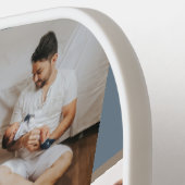 Blue World's Greatest Dad 7 Photo Collage Pickleball Schläger (Linke Seite)