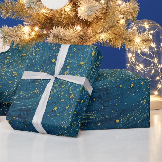Blue Wrapping Paper | Solid Blue Gift Wrap Geschenkpapier (Feiertage)