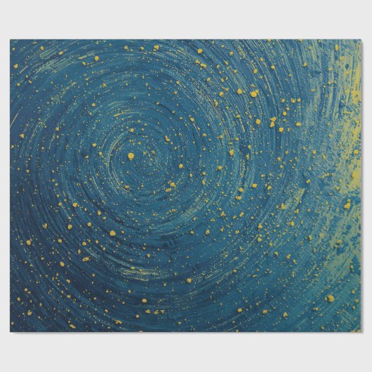 Blue Wrapping Paper | Solid Blue Gift Wrap Geschenkpapier (Flach)