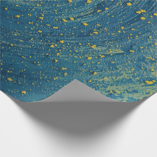 Blue Wrapping Paper | Solid Blue Gift Wrap Geschenkpapier (Ecke)