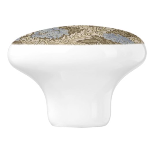 Blue Wreath Pattern (von William Morris) Keramikknauf (Seitenansicht)