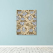 Blue Wreath Pattern (von William Morris) Leinwanddruck (Insitu (Holzboden))