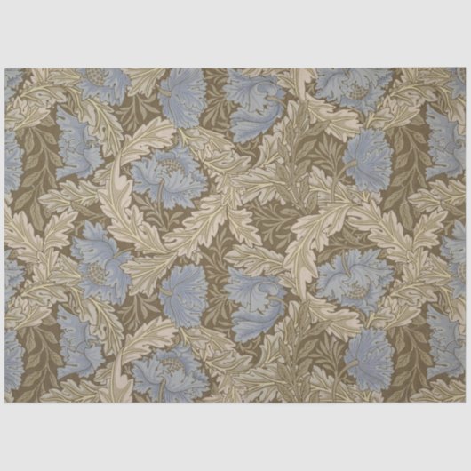 Blue Wreath Pattern (von William Morris) Seidenpapier (Vorderseite)