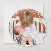 Blue Wreath-Weihnachten Feiertagskarte (Rückseite)