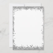 Blue Wreath Weihnachtsgesellschaft Weihnachtsfeier Einladung (Rückseite)