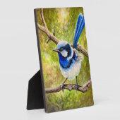 Blue Wren - Fotoplatte (Seite)