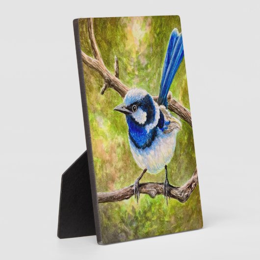 Blue Wren - Fotoplatte (Seite)