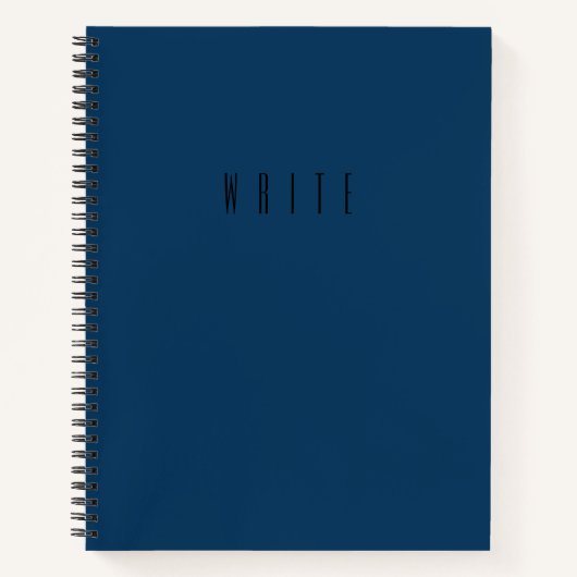 Blue Write Journal-Notebook Notizblock (Vorderseite)