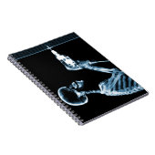 Blue X-Ray Skeleton Builder Notizblock (Rechte Seite)