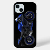 Blue Yamaha Yzf-R7 Motorrad Case-Mate iPhone Hülle (Rückseite)