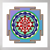 BLUE YANTRA POSTER (Vorne)