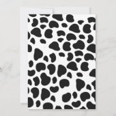 Blue Yee haw! Western Cowboy 5th Rodeo Birthday Einladung (Rückseite)