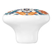 Blue Yellow and Orange Pattern  Keramikknauf (Seitenansicht)