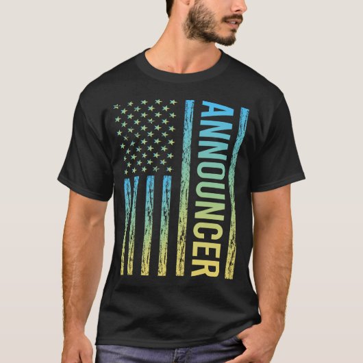 Blue Yellow Announcer T-Shirt (Vorderseite)