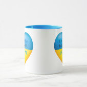 Blue Yellow Australian I Stand with Ukraine Tasse (Zentrum)