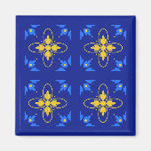 Blue & Yellow Azulejo Magnet (Vorne)