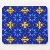 Blue & Yellow Azulejo Mousepad (Vorne)