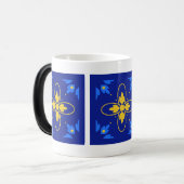 Blue & Yellow Azulejo Verwandlungstasse (Vorderseite Links)