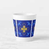 Blue & Yellow Azulejos Milchtasse (Vorderseite)