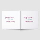 Blue yellow baby shower name date animal ear cute  gästebuch (Voll)