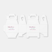 Blue yellow baby shower name date animal ear cute geschenkschachtel (Ungefaltet)