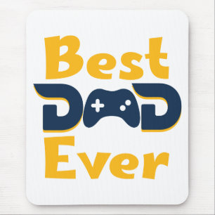 Blue & Yellow Best Vater Ever Gamer Vater Fathday Mousepad