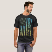 Blue Yellow Blockchain Analyst T-Shirt (Vorne ganz)