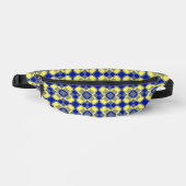 Blue Yellow Checker Argyle Pattern Bauchtasche (Vorderseite)