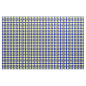 Blue Yellow Checker Argyle Pattern Stoff (Fat Quarter (45,7 x 55,9 cm))