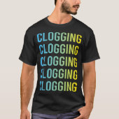 Blue Yellow Clogger Clogger Clogger T-Shirt (Vorderseite)