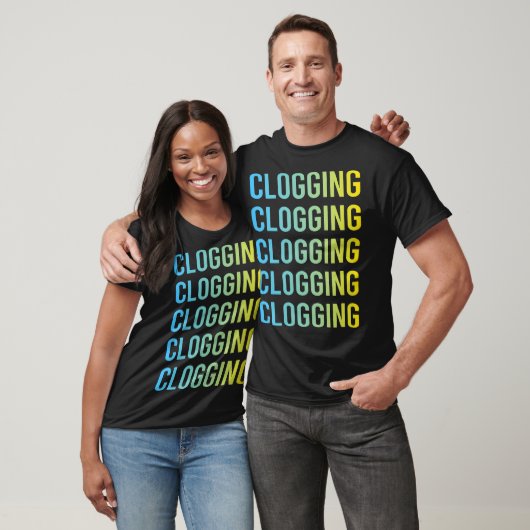 Blue Yellow Clogger Clogger Clogger T-Shirt (Unisex)