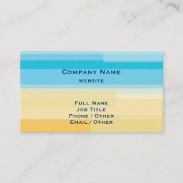 Blue & Yellow Color Block Business Card Visitenkarte