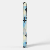 Blue & Yellow Cool Geometric Art Phone Case (Rückseite / Rechts)