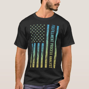 Blue Yellow Fulfillment Process Analyst T-Shirt