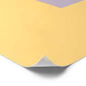 Blue & Yellow Futterfly Mini Print Poster (Ecke)