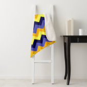 Blue Yellow Gold Chevrons Large Sherpa Blanket Sherpadecke (Beispiel)