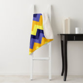 Blue Yellow Gold Chevrons Medium Sherpa Blanket Sherpadecke (Beispiel)