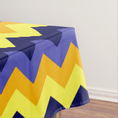Blue Yellow Gold Chevrons Medium Tablecloth Tischdecke (Beispiel)