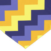 Blue Yellow Gold Chevrons Small Table Runner Kurzer Tischläufer (Ecke)