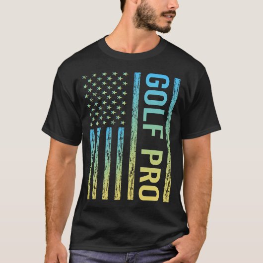 Blue Yellow Golf T-Shirt (Vorderseite)