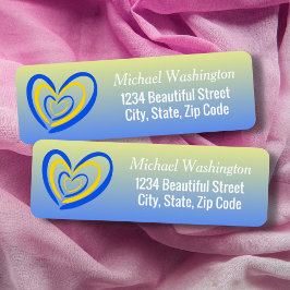 Blue Yellow Heart Peace Anti War Ukraine Inspirier