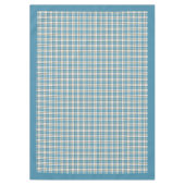 Blue Yellow Kariert Tablecloth Geschenk für seine  Tischdecke (Vorderseite)