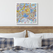 Blue & Yellow Leinwand Wall Art12" x 12", 1,5", (Insitu (Schlafzimmer))