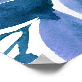 Blue Yellow Lemons Brautparty Begrüßungszeichen Poster (Ecke)