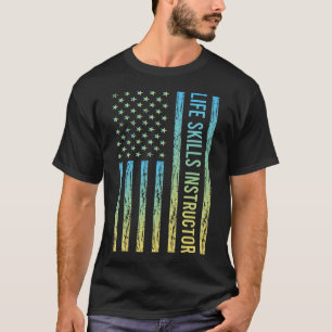 Blue Yellow Life Skills Instructor T-Shirt