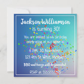 Blue & Yellow Macaw Throws Confetti (Rückseite)