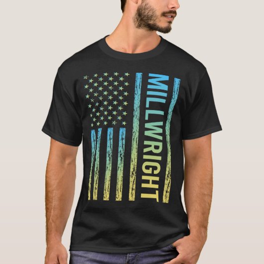 Blue Yellow Millwright T-Shirt (Vorderseite)