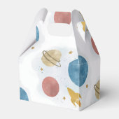 Blue Yellow Outer Space Junge Vielen Dank zum Gebu Geschenkschachtel (Rückseite)