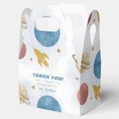 Blue Yellow Outer Space Junge Vielen Dank zum Gebu Geschenkschachtel (Geöffnet)