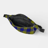 Blue Yellow Plaid Checker Seamless Pattern Bauchtasche (Offen)